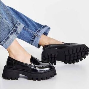 ASOS Design Mulled Black Chunky Loafers
